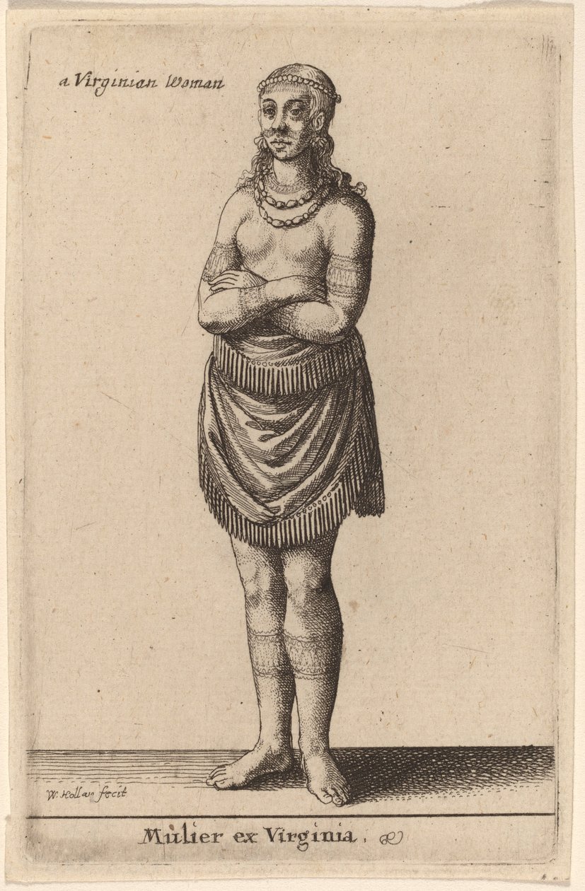 Egy nő Virginiából alkotó: Wenceslaus Hollar