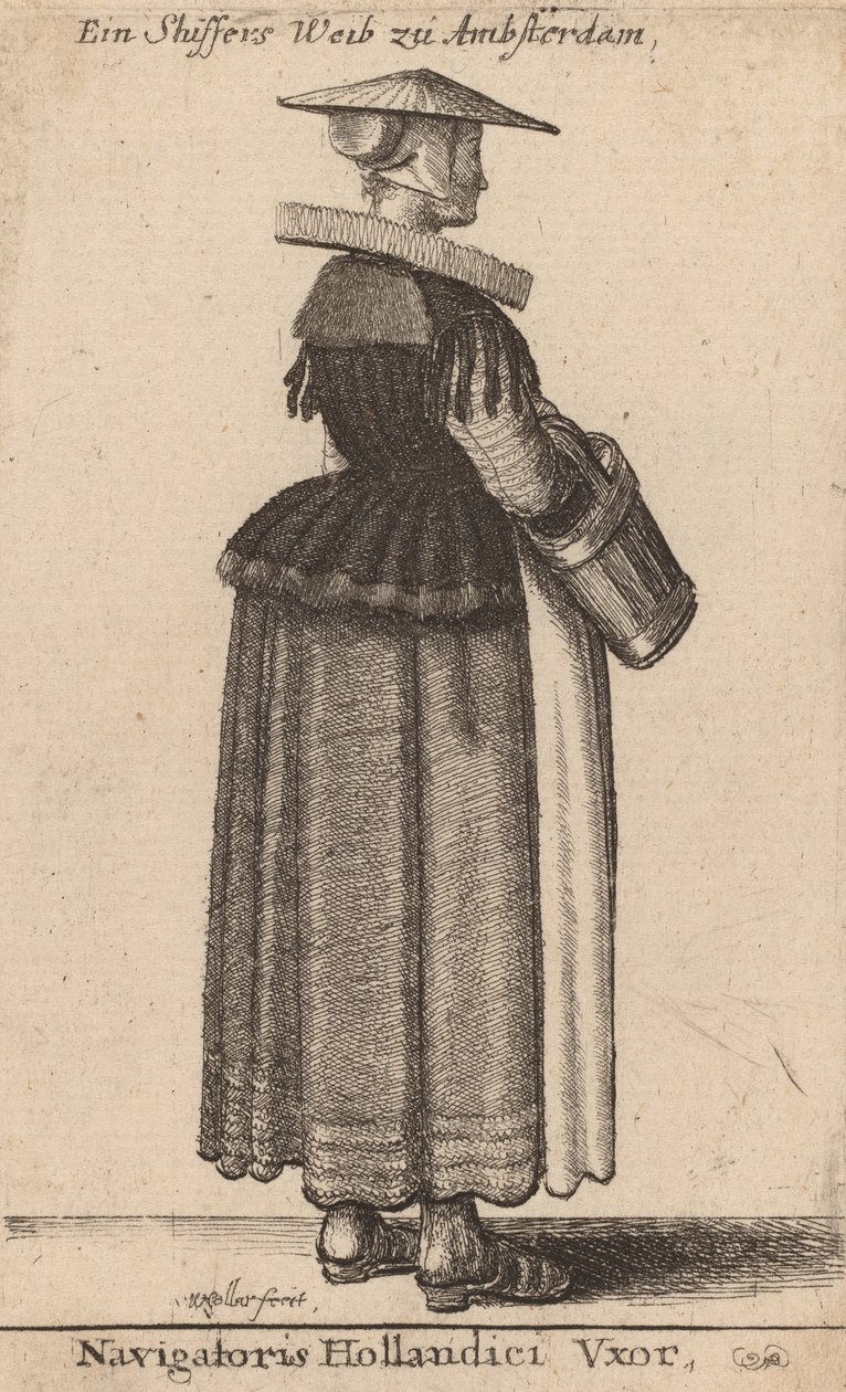 A holland böngésző felesége. alkotó: Wenceslaus Hollar