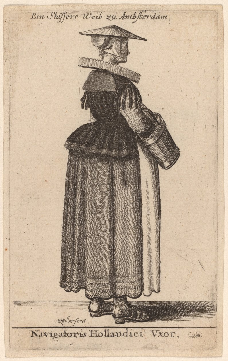 A holland navigátor felesége alkotó: Wenceslaus Hollar