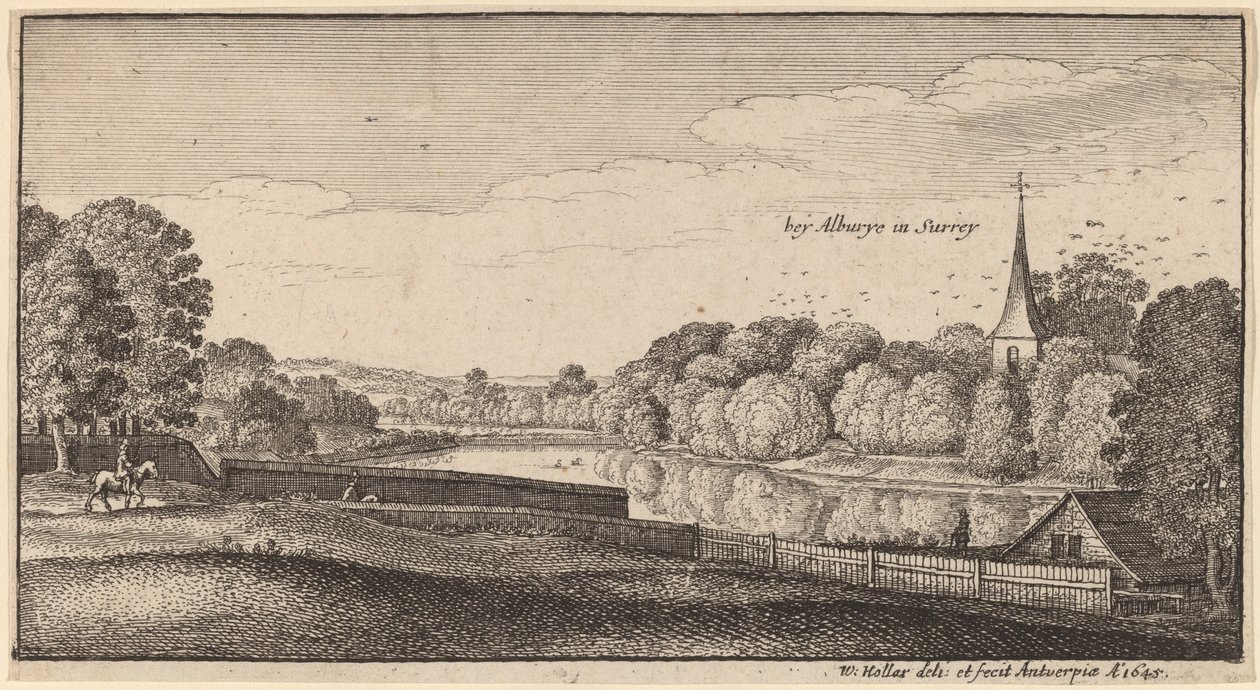 Albury közelében alkotó: Wenceslaus Hollar