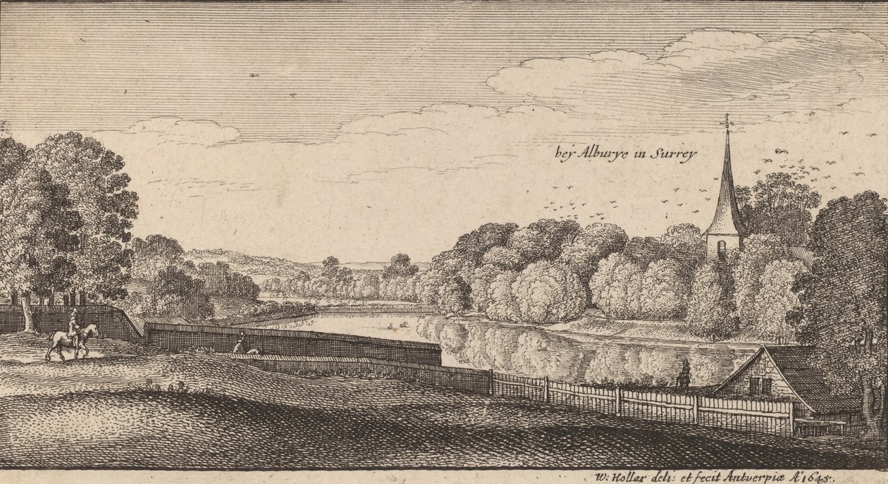 Albury közelében, 1645. alkotó: Wenceslaus Hollar