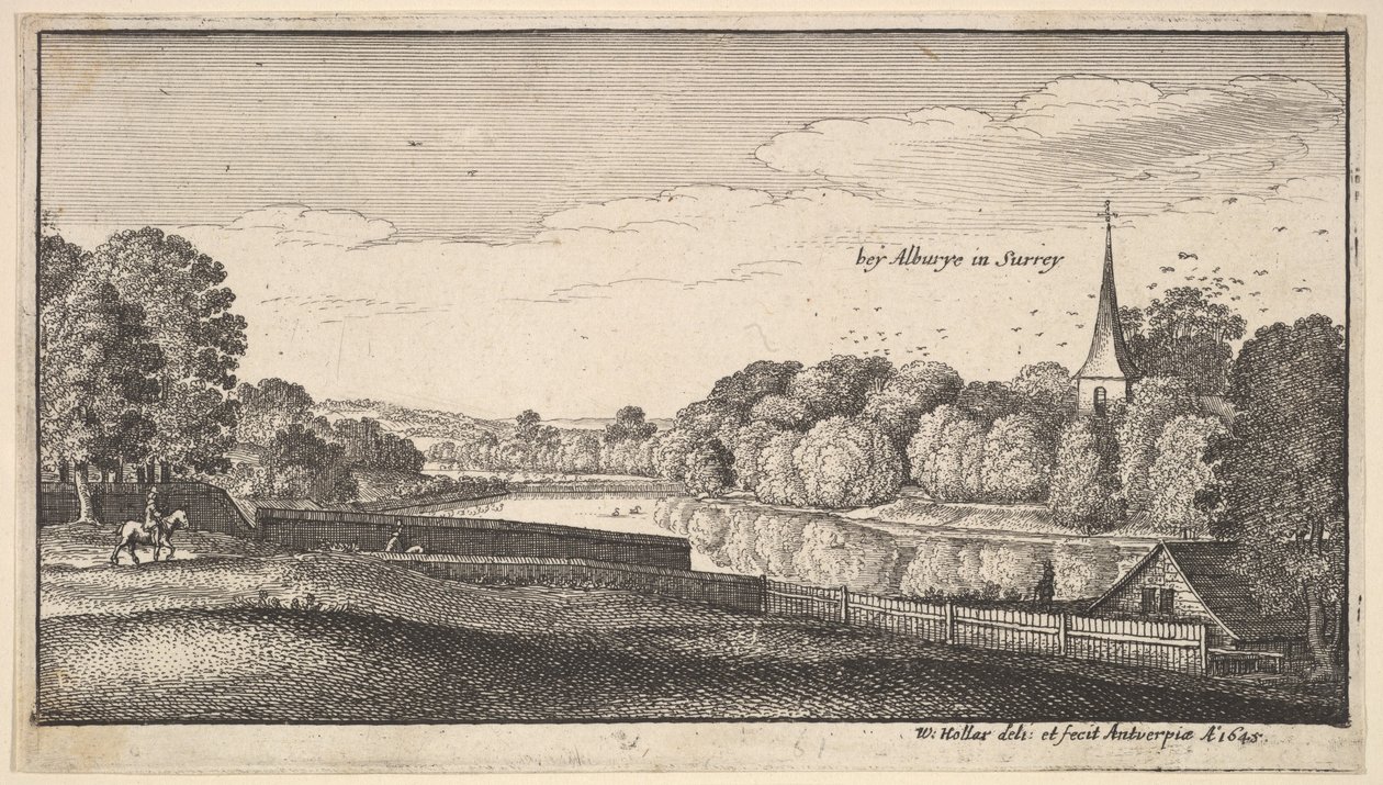 Albury közelében, 1645. alkotó: Wenceslaus Hollar