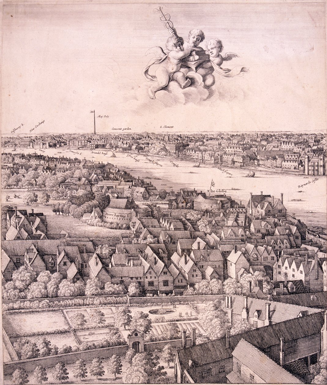 Panorámás kilátás Londonra, 1670 alkotó: Wenceslaus Hollar