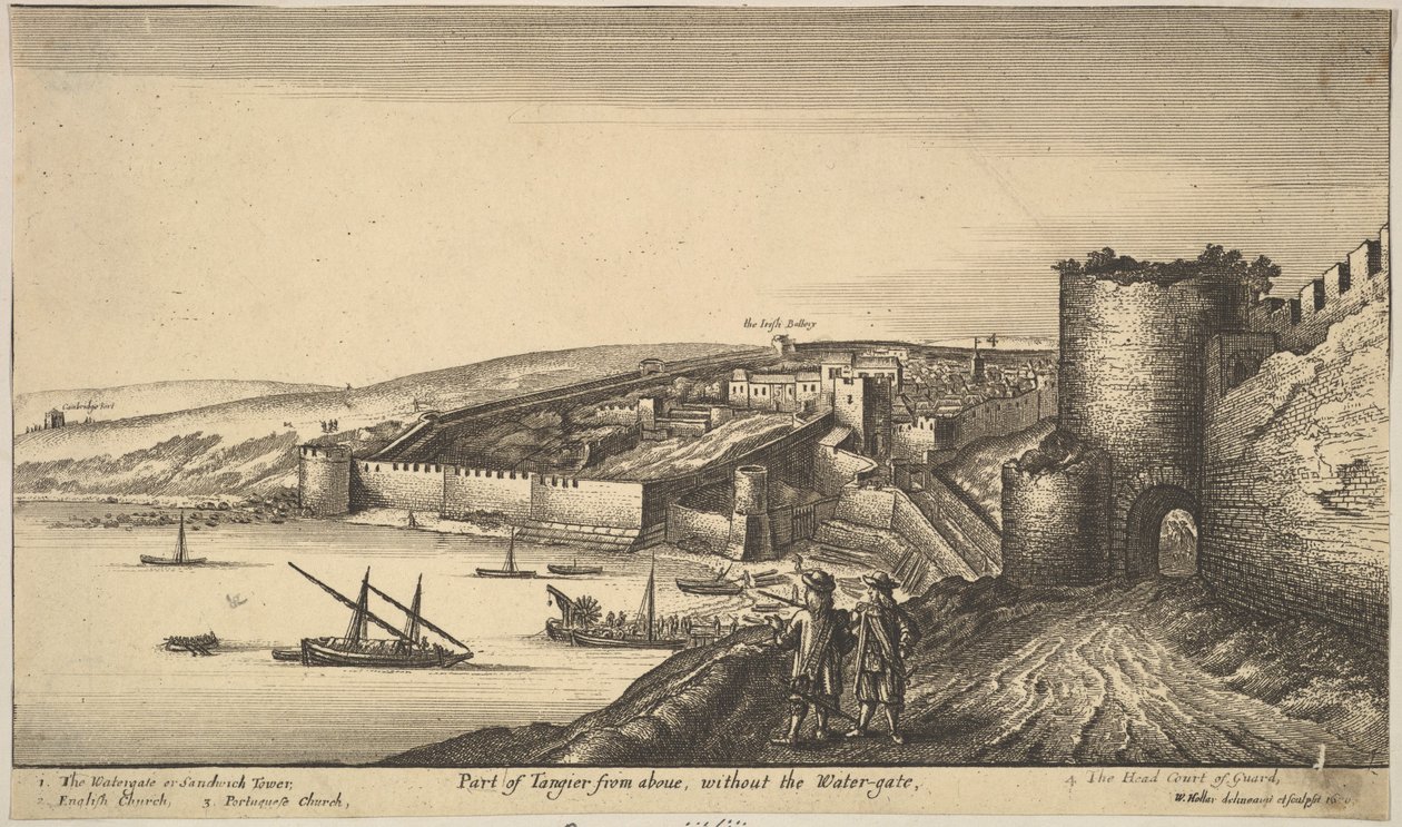Tanger egy része felülről, 1670. alkotó: Wenceslaus Hollar