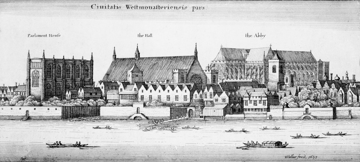 Westminster városának egy része, 1647 alkotó: Wenceslaus Hollar