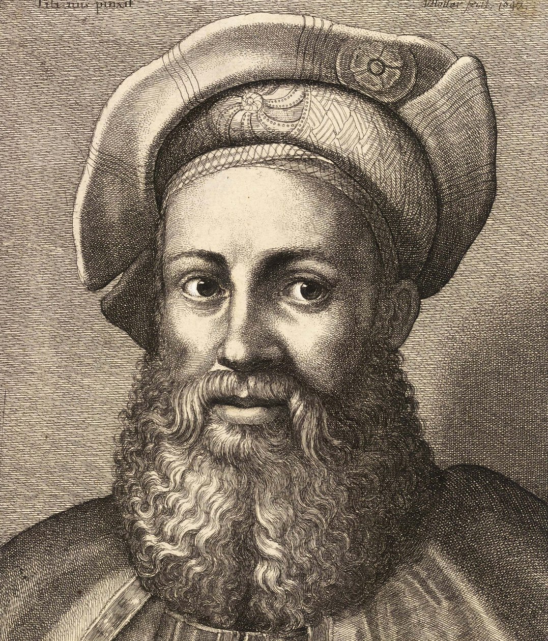 Pietro Aretino portréja, 1670 körül alkotó: Wenceslaus Hollar