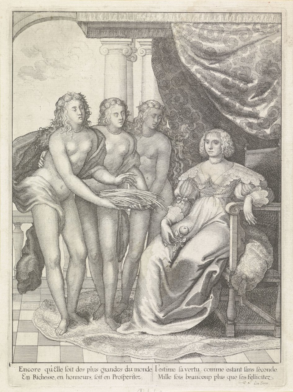 Amalia van Solms portréja alkotó: Wenceslaus Hollar