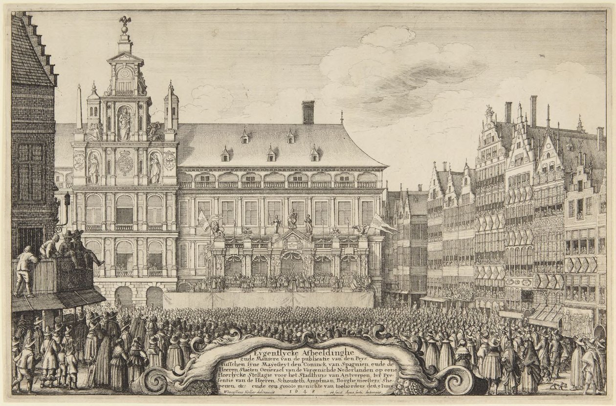 Békekiáltvány - Antwerpen alkotó: Wenceslaus Hollar