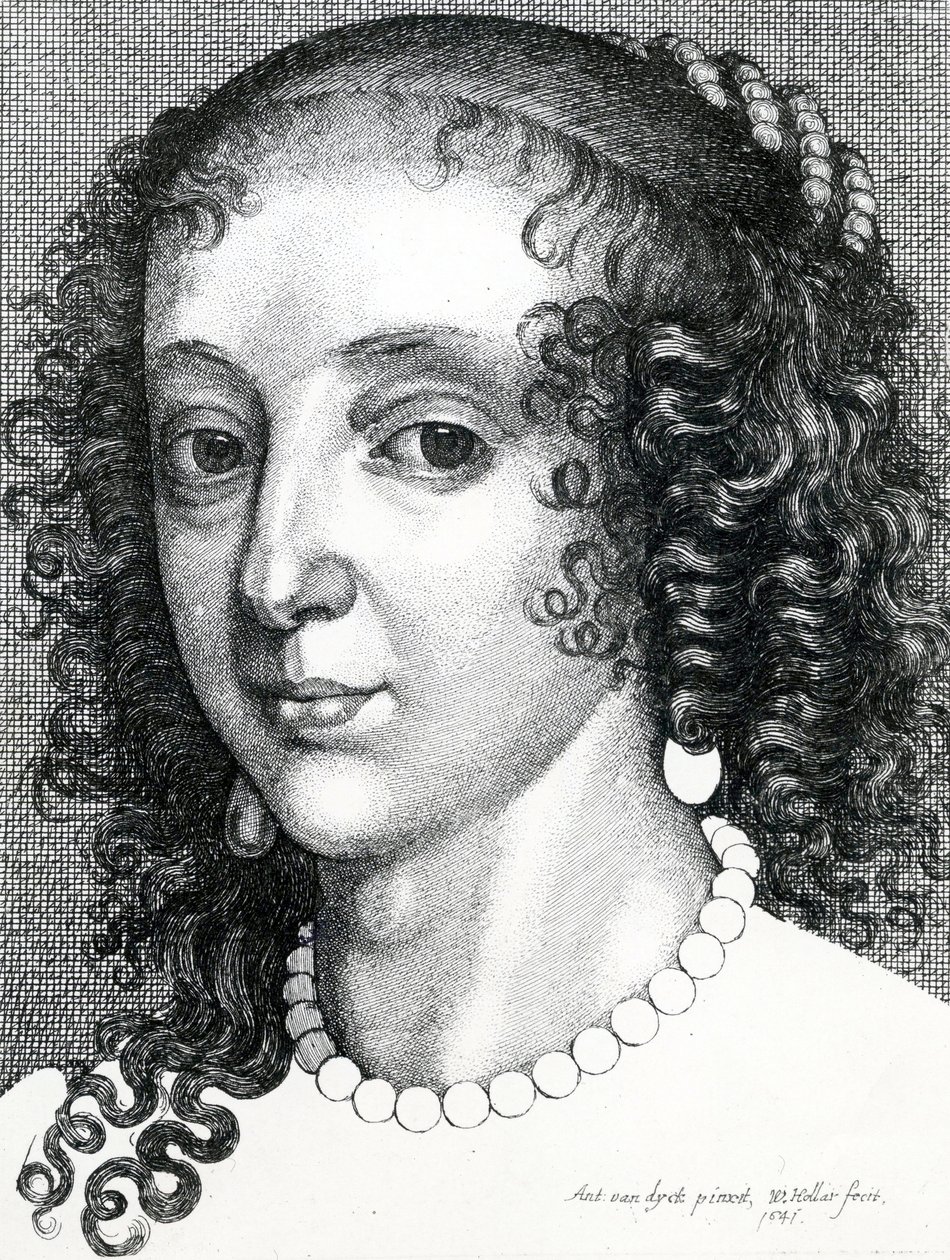 Henrietta Mária királyné, 1641 alkotó: Wenceslaus Hollar