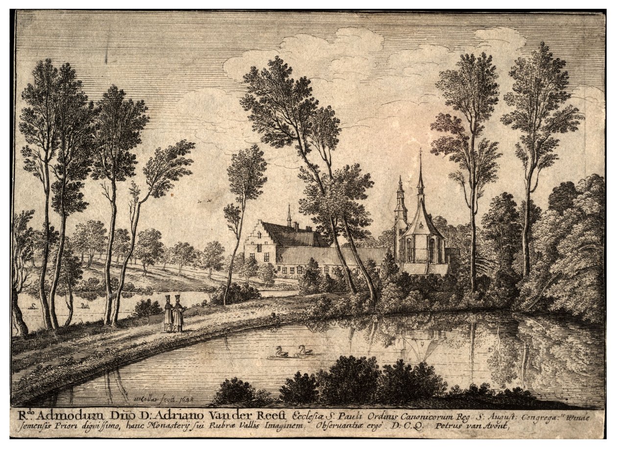 Rothendael apátság. 1. állapot alkotó: Wenceslaus Hollar