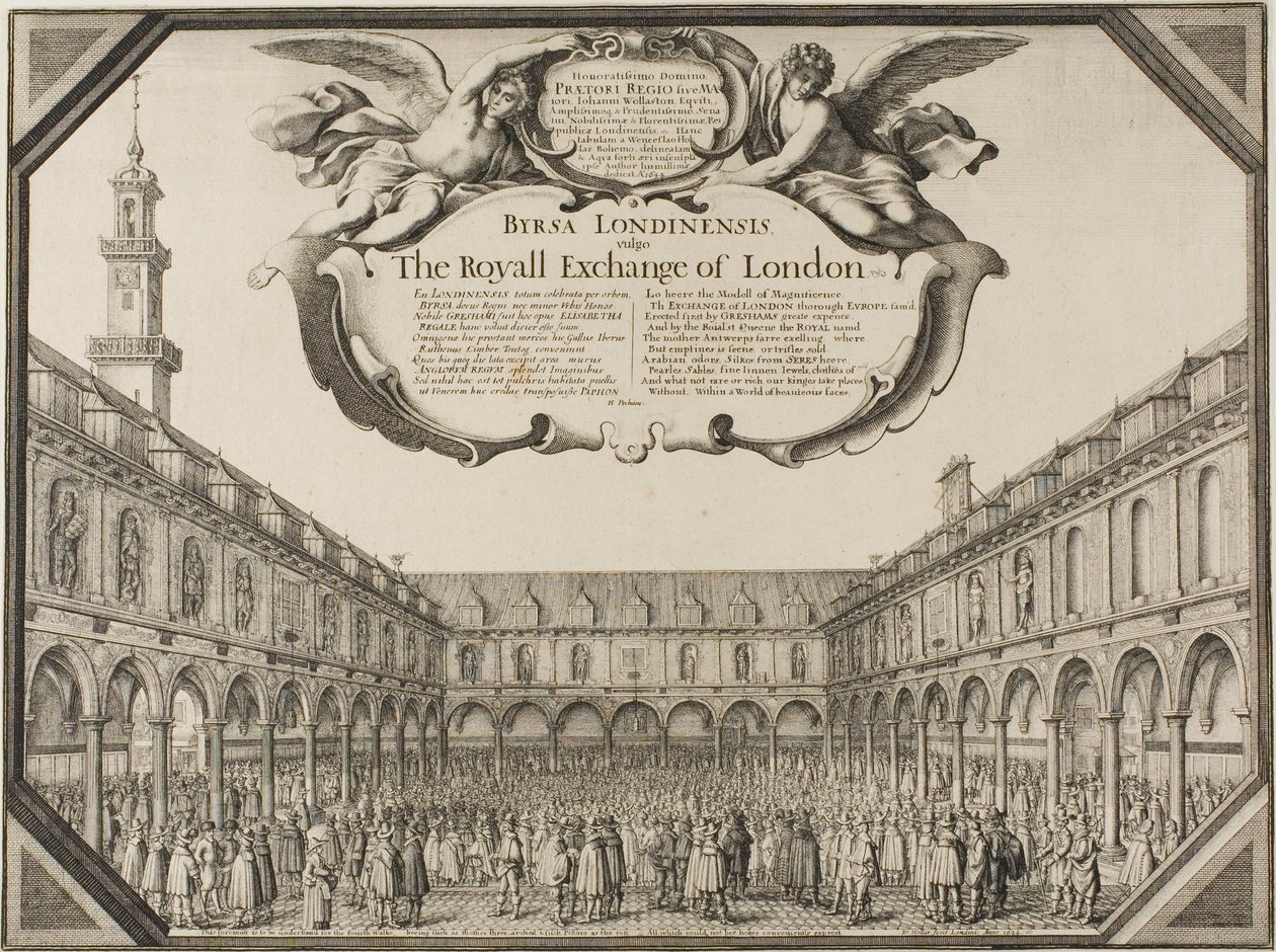 Királyi Börze alkotó: Wenceslaus Hollar