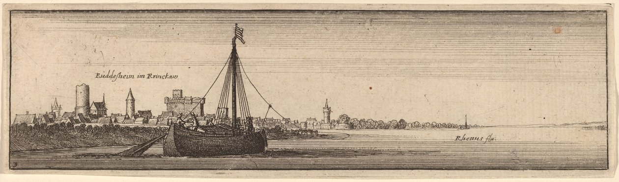 Rudesheim, c. 16321636. alkotó: Wenceslaus Hollar