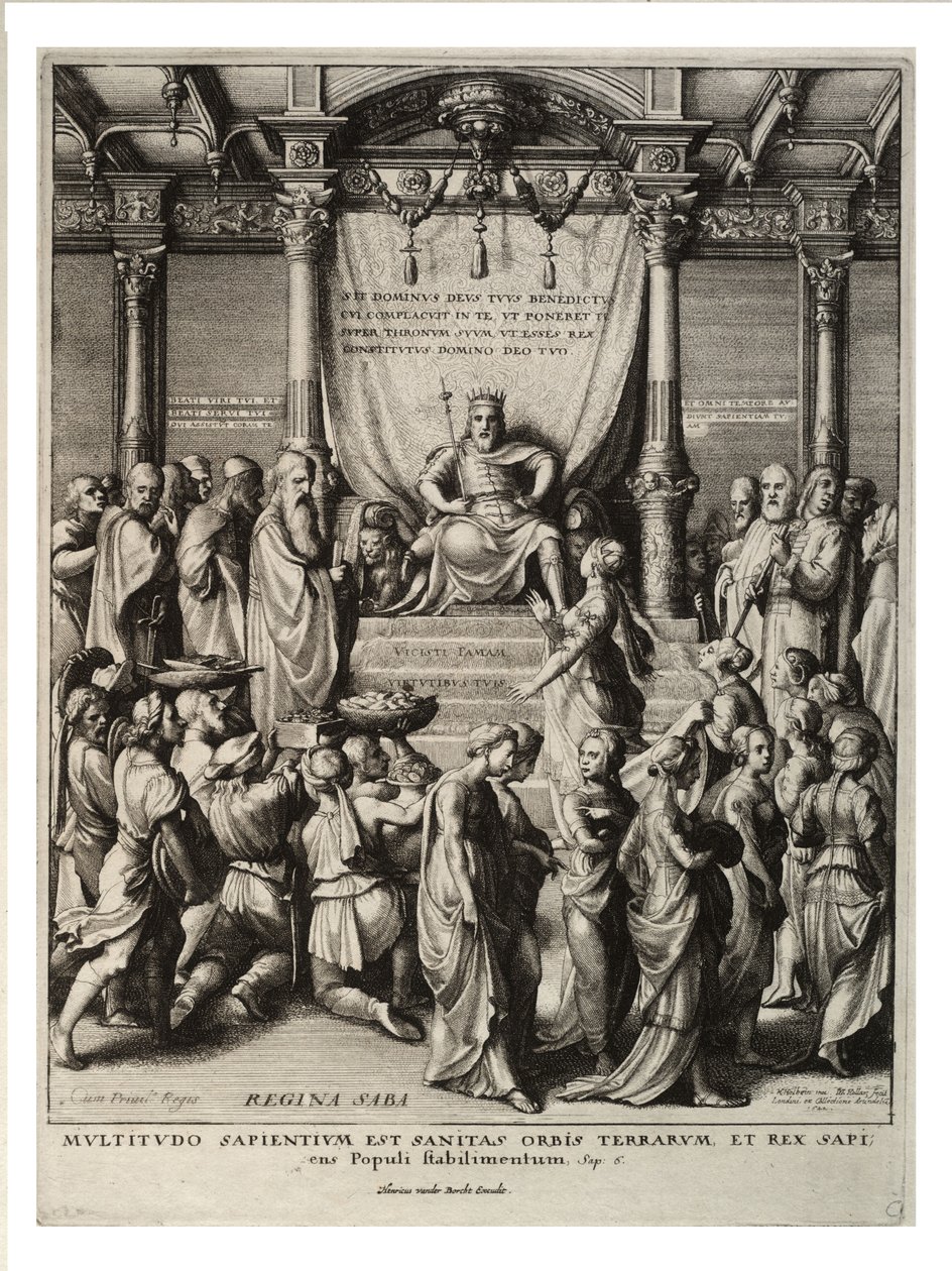 Salamon és Sába királynője. 3. állapot alkotó: Wenceslaus Hollar