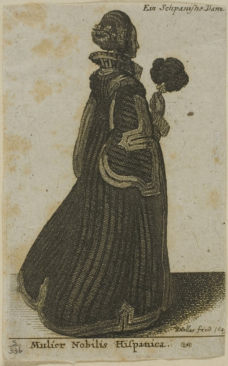 Spanyol nemesasszony alkotó: Wenceslaus Hollar