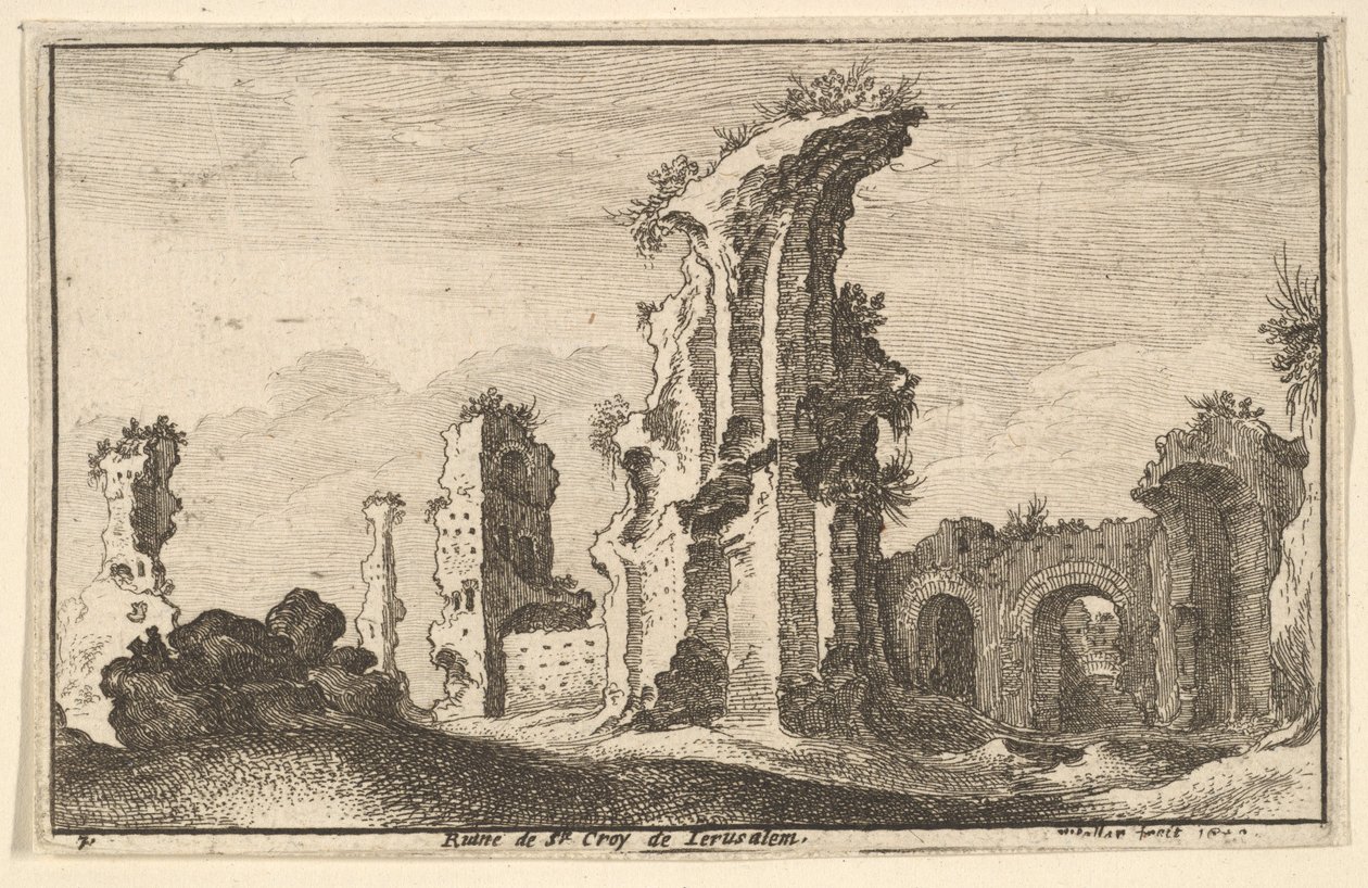 Jeruzsálemi Szent Croix, 1650. alkotó: Wenceslaus Hollar