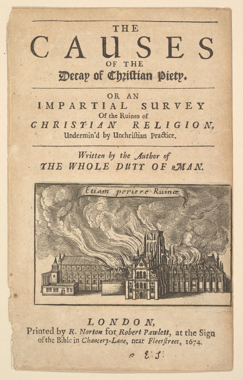 St. Pauls Burning, Lex ignea, 1671 vagy azután. alkotó: Wenceslaus Hollar