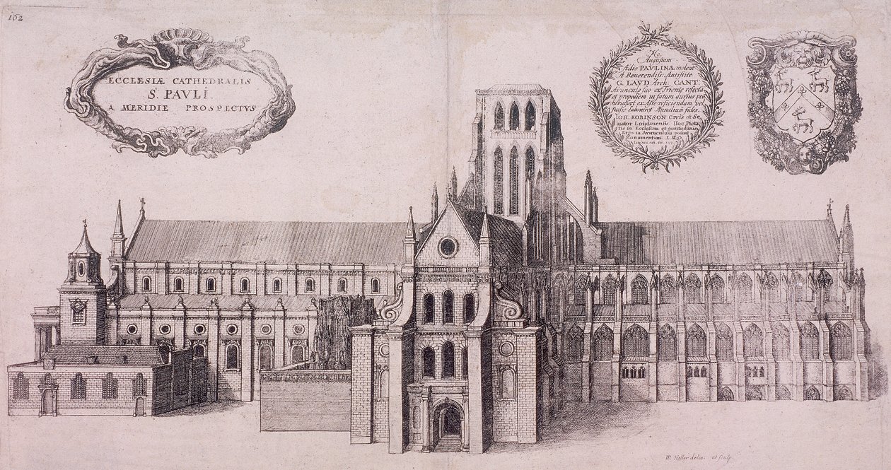 Szent Pál székesegyház, London, 1656 alkotó: Wenceslaus Hollar