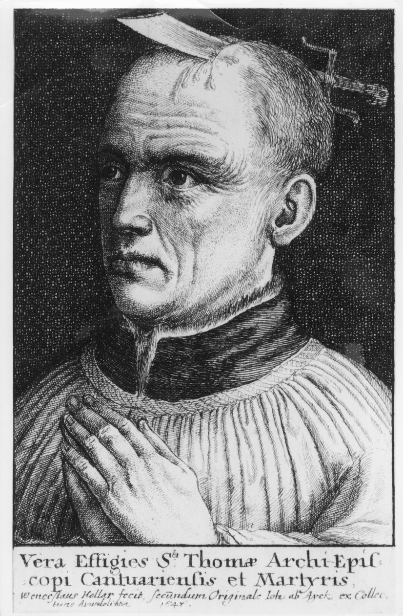 Szent Tamás a Becket alkotó: Wenceslaus Hollar