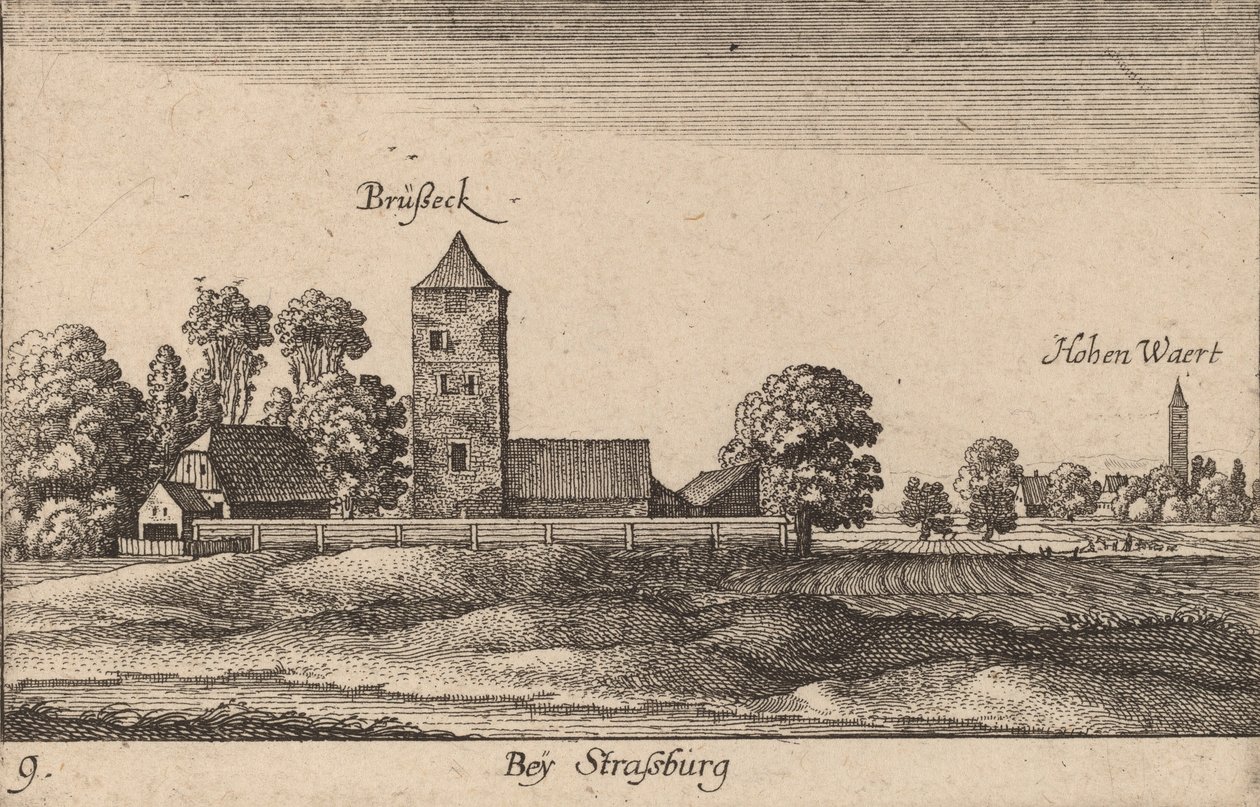 Strasbourg, 1635. alkotó: Wenceslaus Hollar