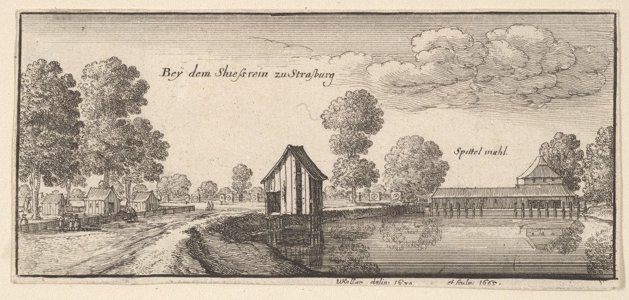 Strasbourg, 1665. alkotó: Wenceslaus Hollar
