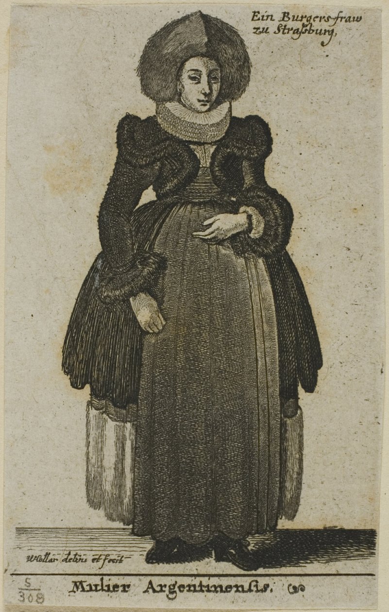 Strasbourgi nő alkotó: Wenceslaus Hollar