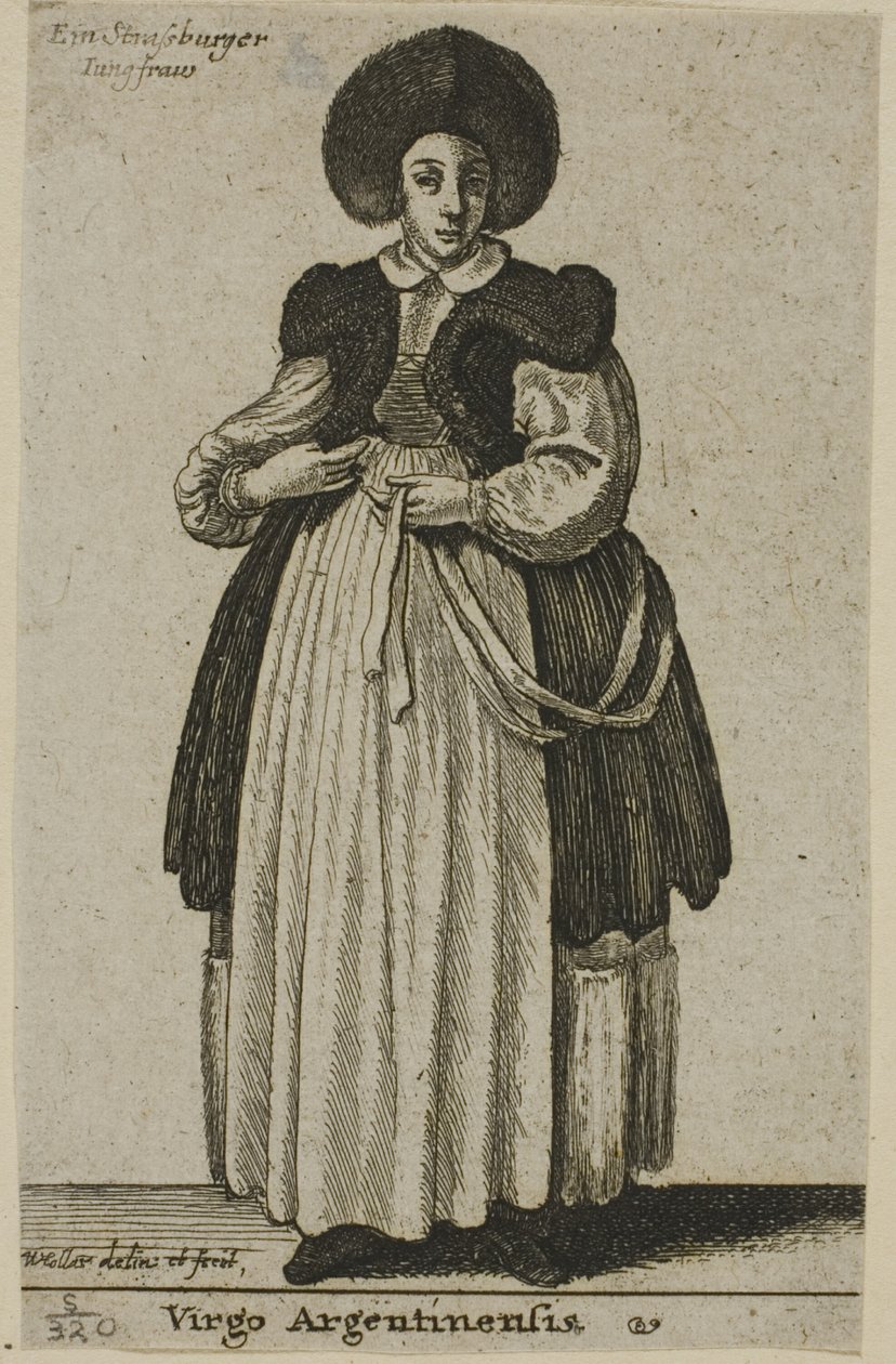 Strasbourgi nő alkotó: Wenceslaus Hollar