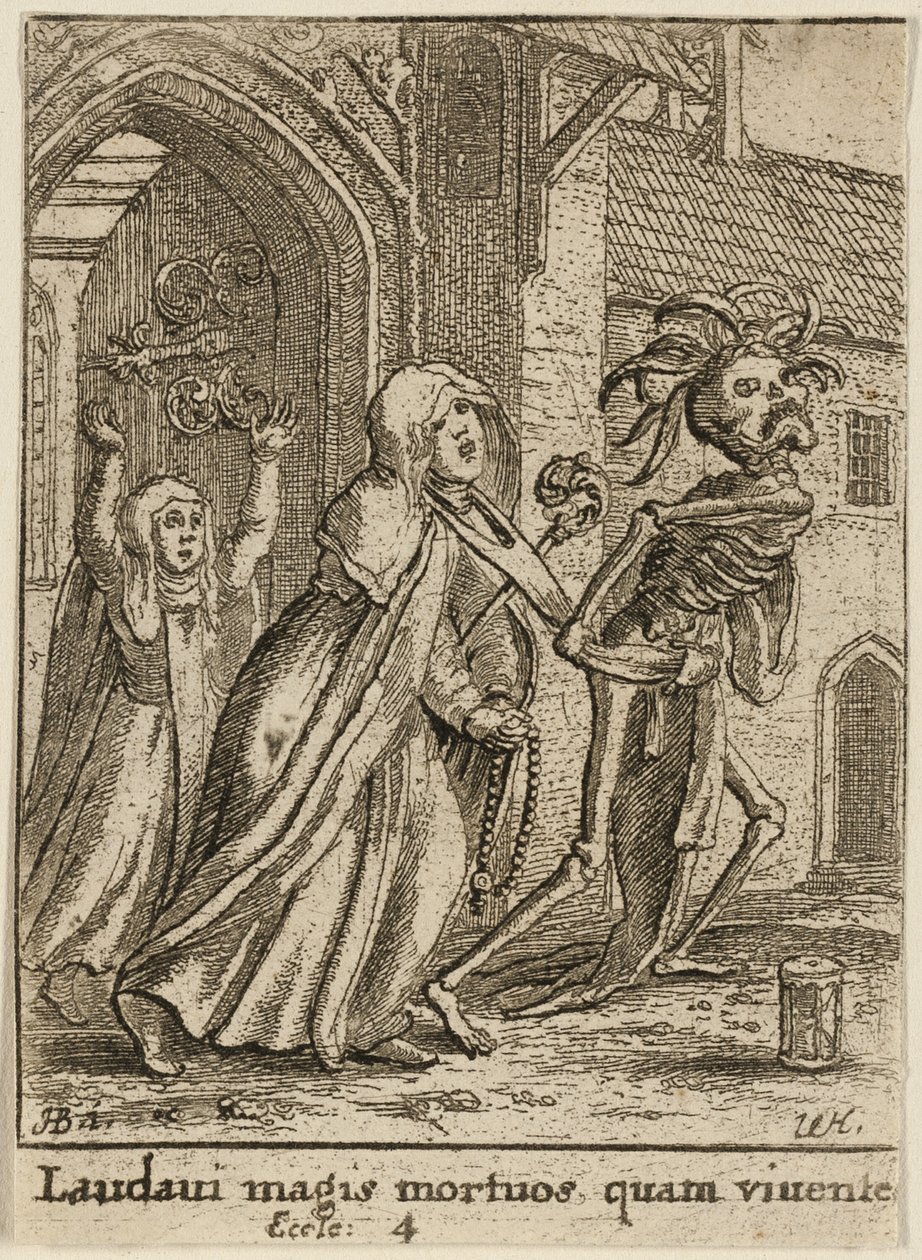 Az apátnő és a halál alkotó: Wenceslaus Hollar