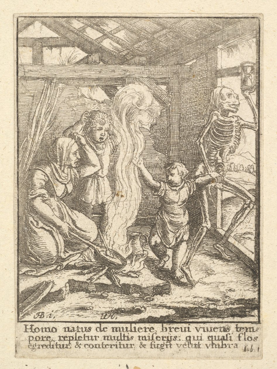 A gyermek, a haláltáncból, 1651. alkotó: Wenceslaus Hollar