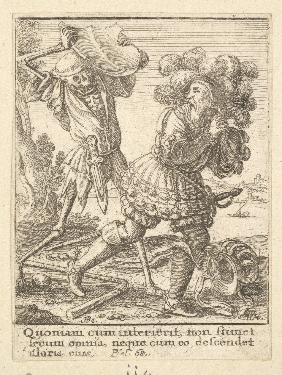 A gróf a haláltáncból, 1651. alkotó: Wenceslaus Hollar