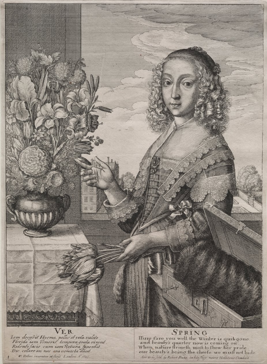 A négy évszak: tavasz alkotó: Wenceslaus Hollar