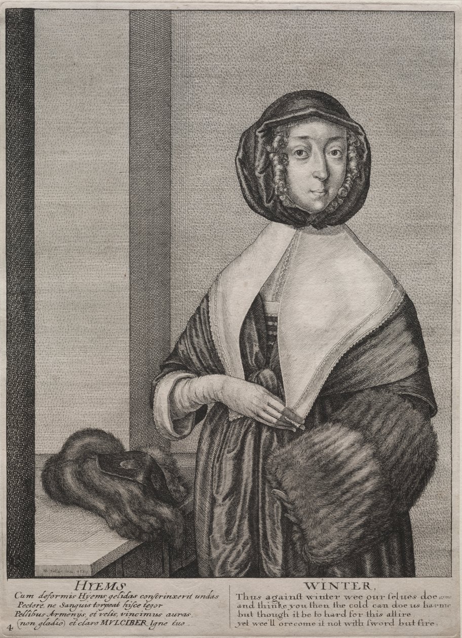 A négy évszak: tél alkotó: Wenceslaus Hollar