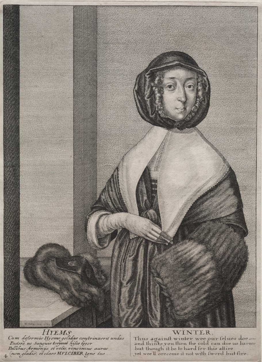 A négy évszak: tél, 1641. alkotó: Wenceslaus Hollar