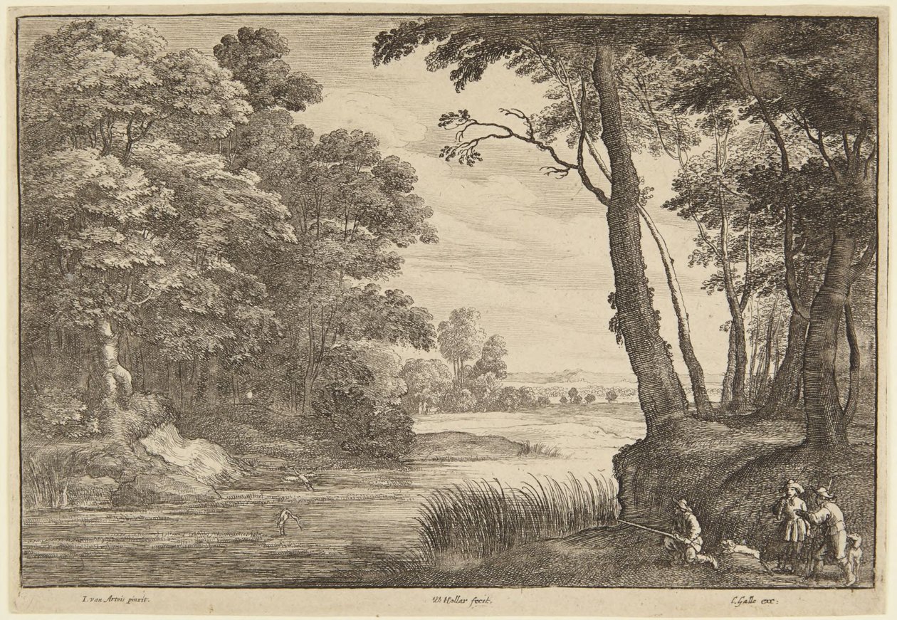 A gémvadászat alkotó: Wenceslaus Hollar