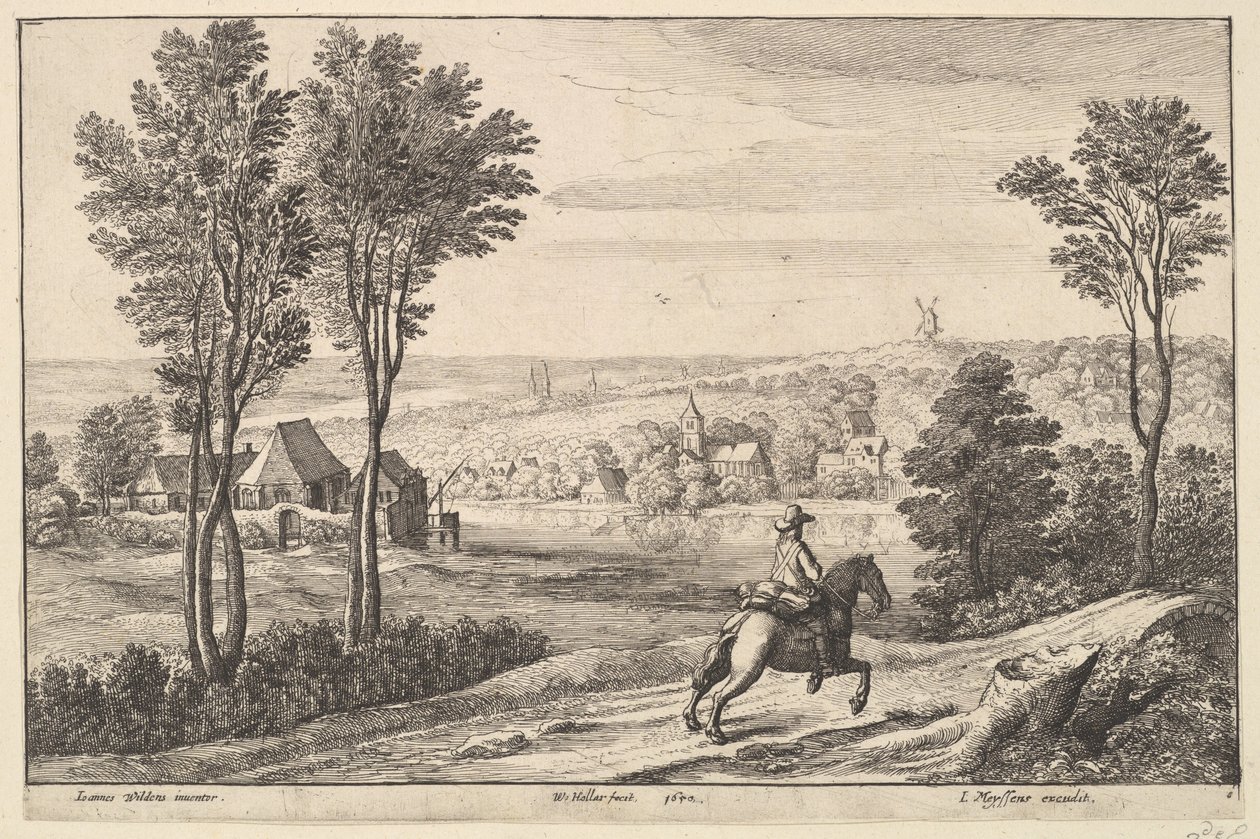 A lovas, 1650. alkotó: Wenceslaus Hollar