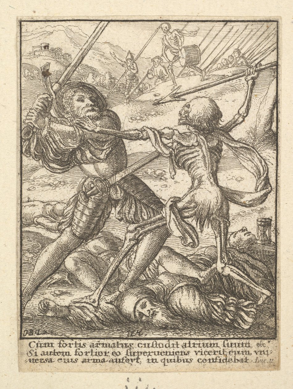 A lovag, a haláltáncból, 1651. alkotó: Wenceslaus Hollar