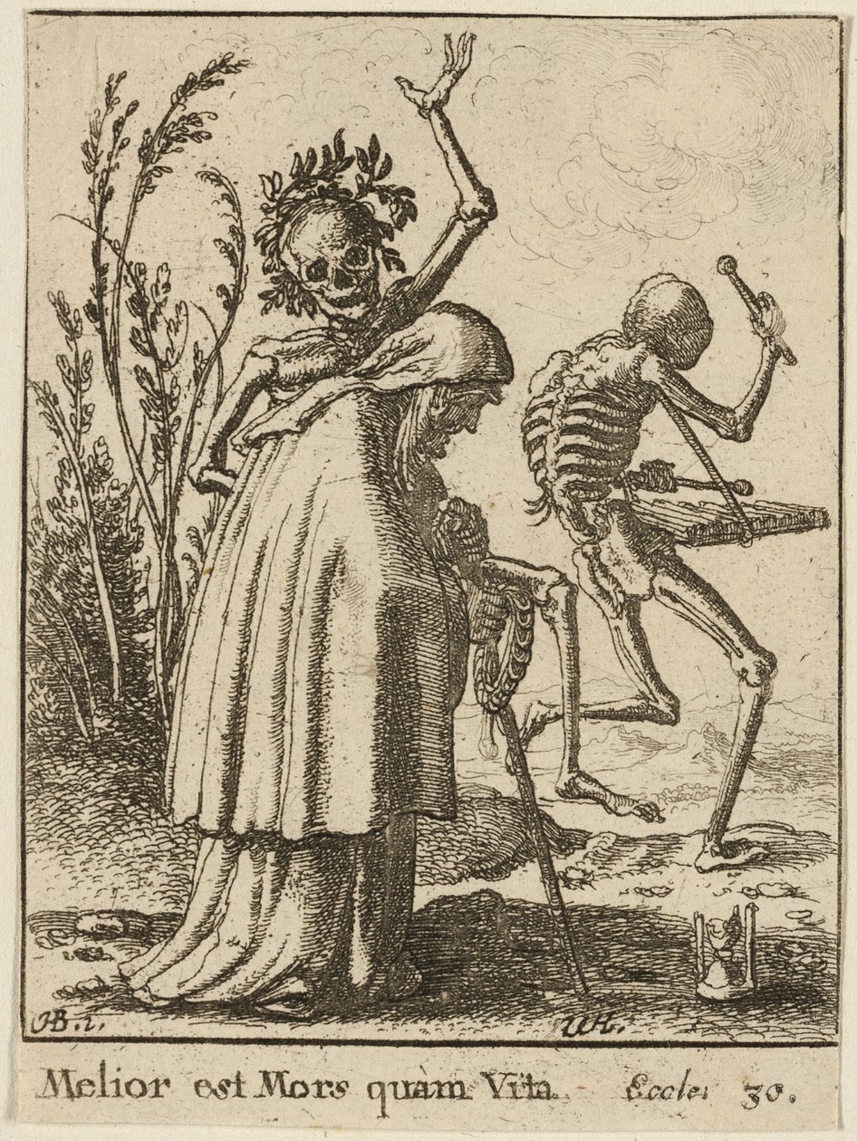 Az öregasszony és a halál alkotó: Wenceslaus Hollar