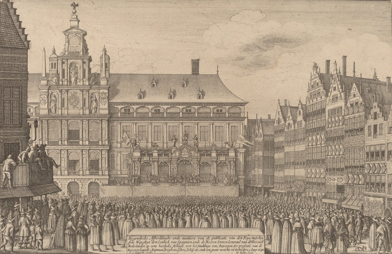 A münsteri béke, 1641. alkotó: Wenceslaus Hollar