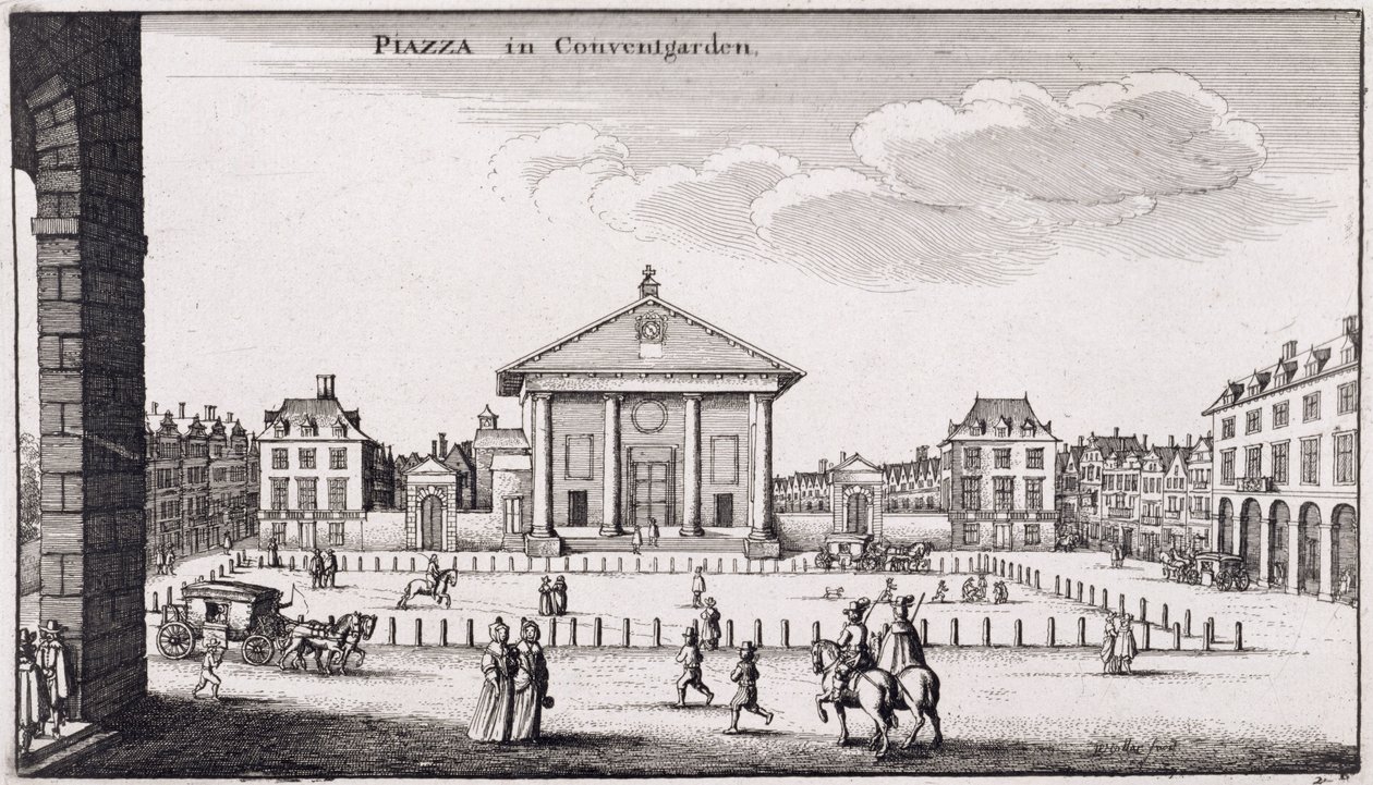 A Covent Garden-i tér, 1647 alkotó: Wenceslaus Hollar
