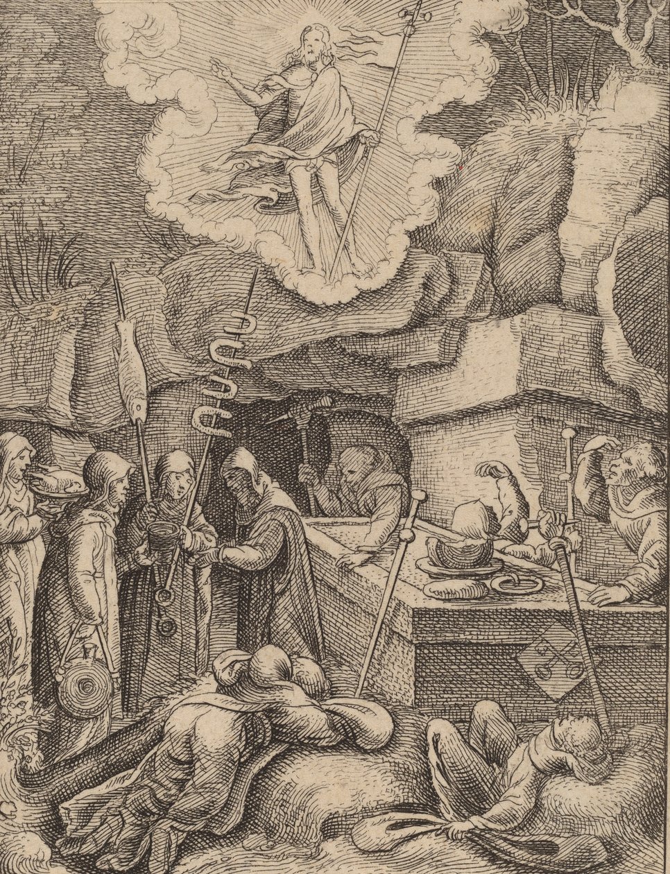 A Feltámadás. alkotó: Wenceslaus Hollar