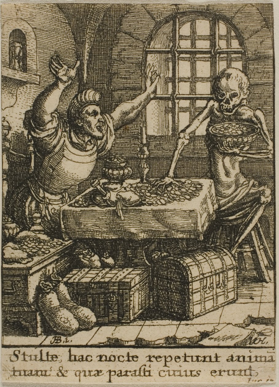 A gazdag ember és a halál alkotó: Wenceslaus Hollar