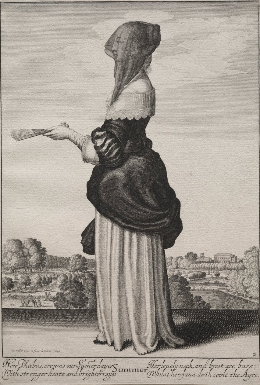 Az évszakok: nyár, 1643-1644. alkotó: Wenceslaus Hollar