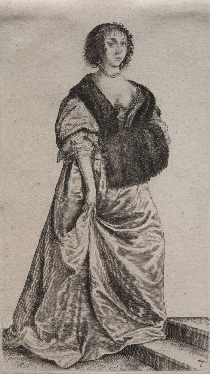 Az angol nők számos szokása, a nemességtől a vidéki nőkig, 1639. alkotó: Wenceslaus Hollar