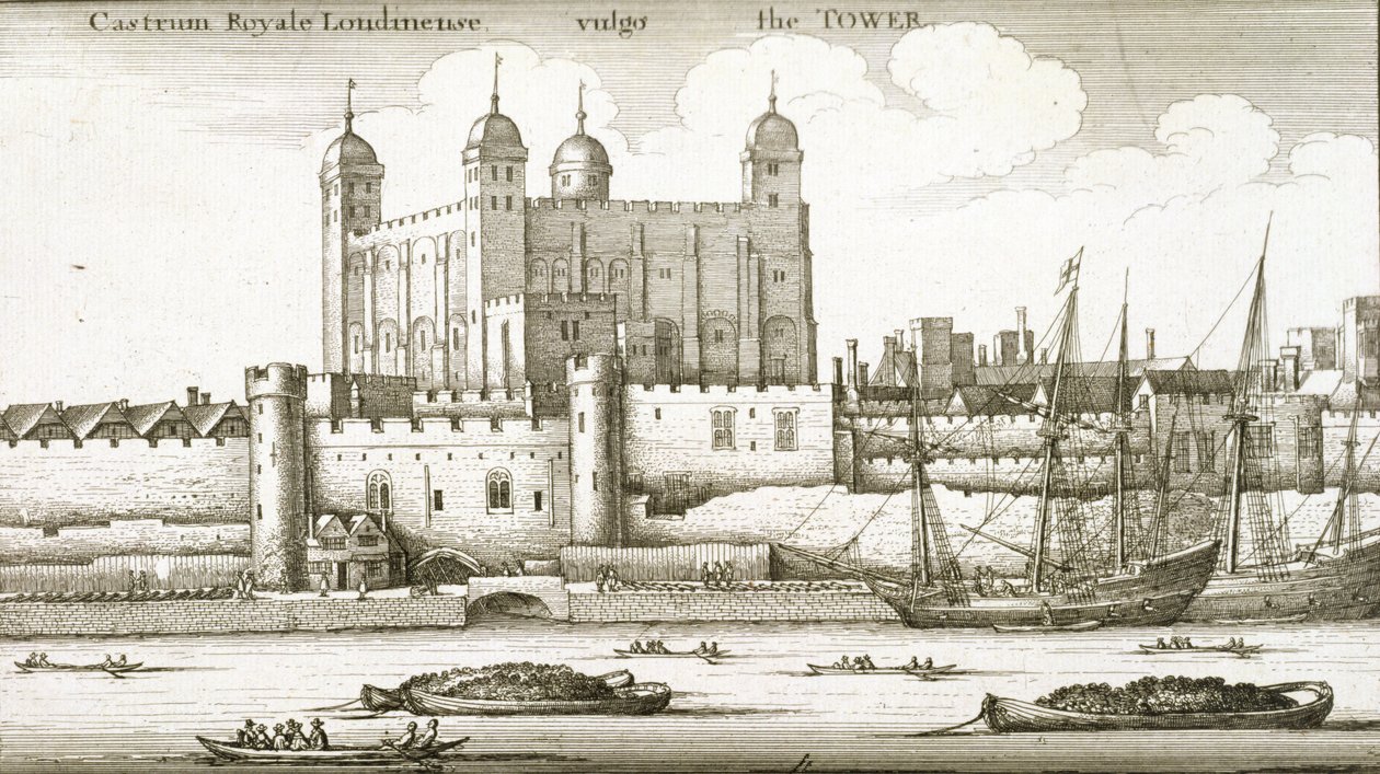 A londoni Tower, 1647 alkotó: Wenceslaus Hollar