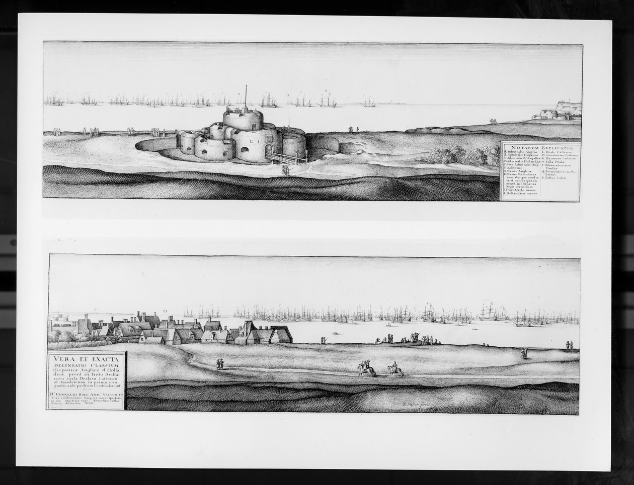 Deal városa és kastélya, Kent, 1640 alkotó: Wenceslaus Hollar