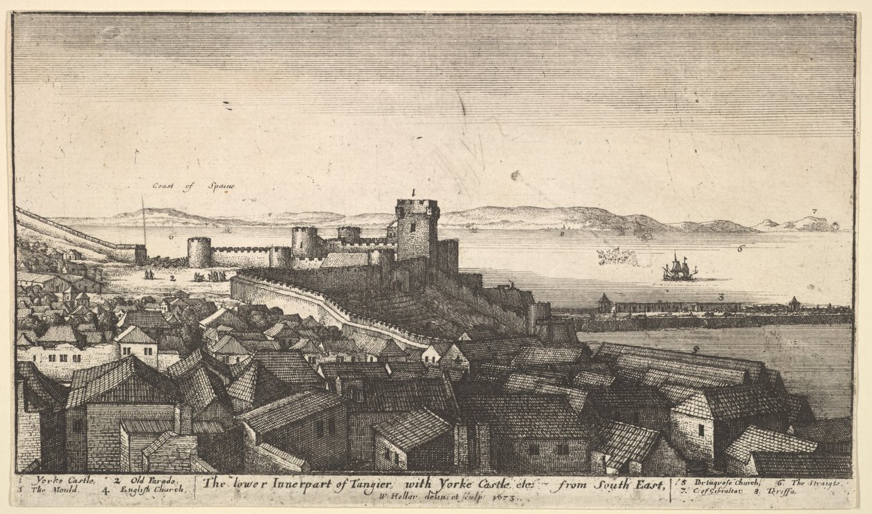 Tanger alsó belső része, 1673. alkotó: Wenceslaus Hollar