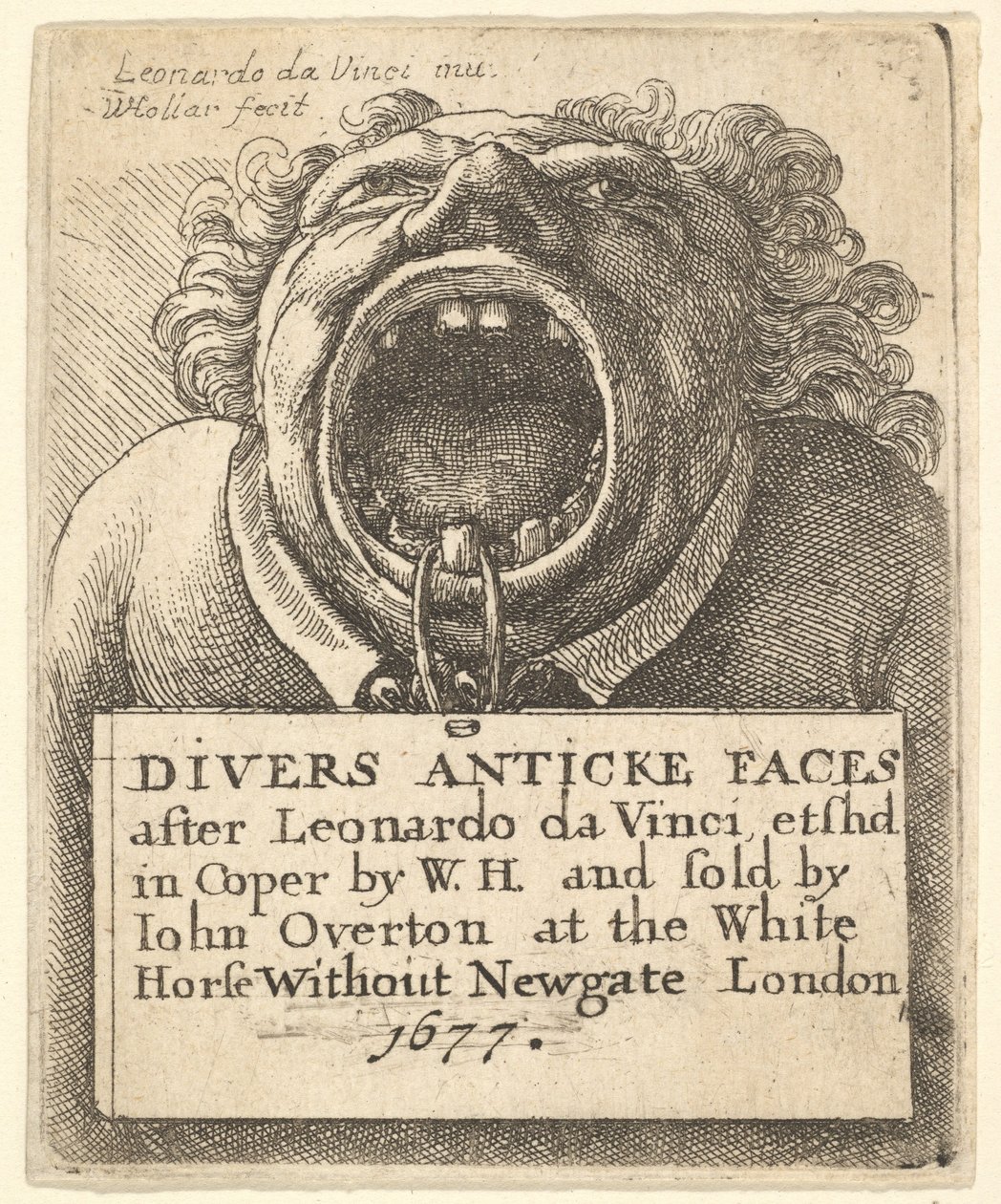 Címlap, Divers Anticke Faces, 1677. alkotó: Wenceslaus Hollar