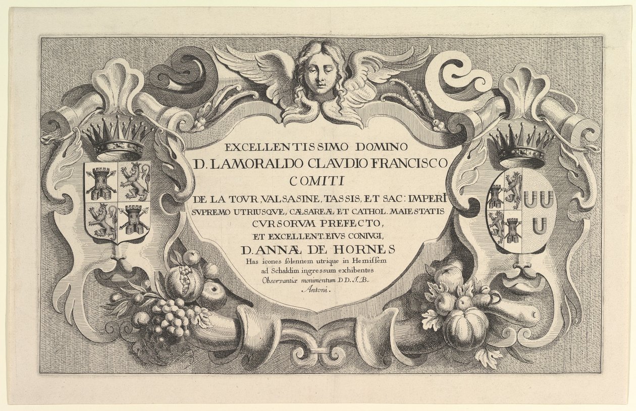 Cím a Hemissembe való belépéshez, 1625-77. alkotó: Wenceslaus Hollar