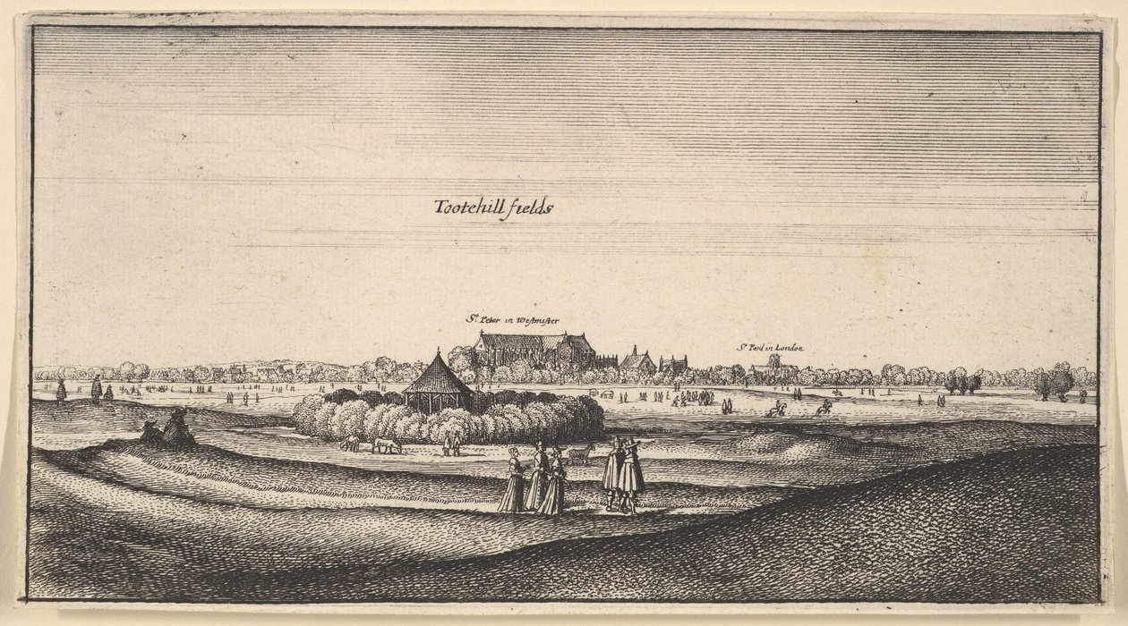 Tootehegyi mezők... Prospektus, 1625-77 alkotó: Wenceslaus Hollar