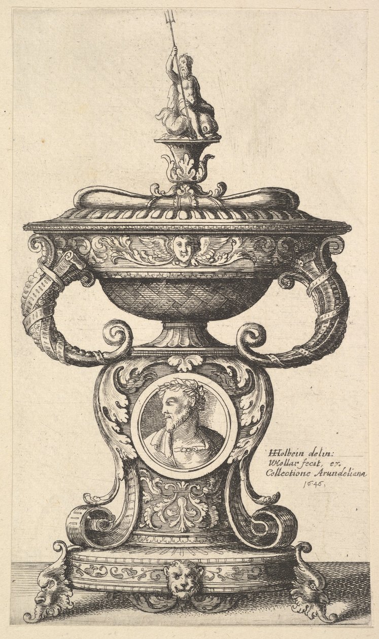 Két nyelű pohár, 1646. alkotó: Wenceslaus Hollar