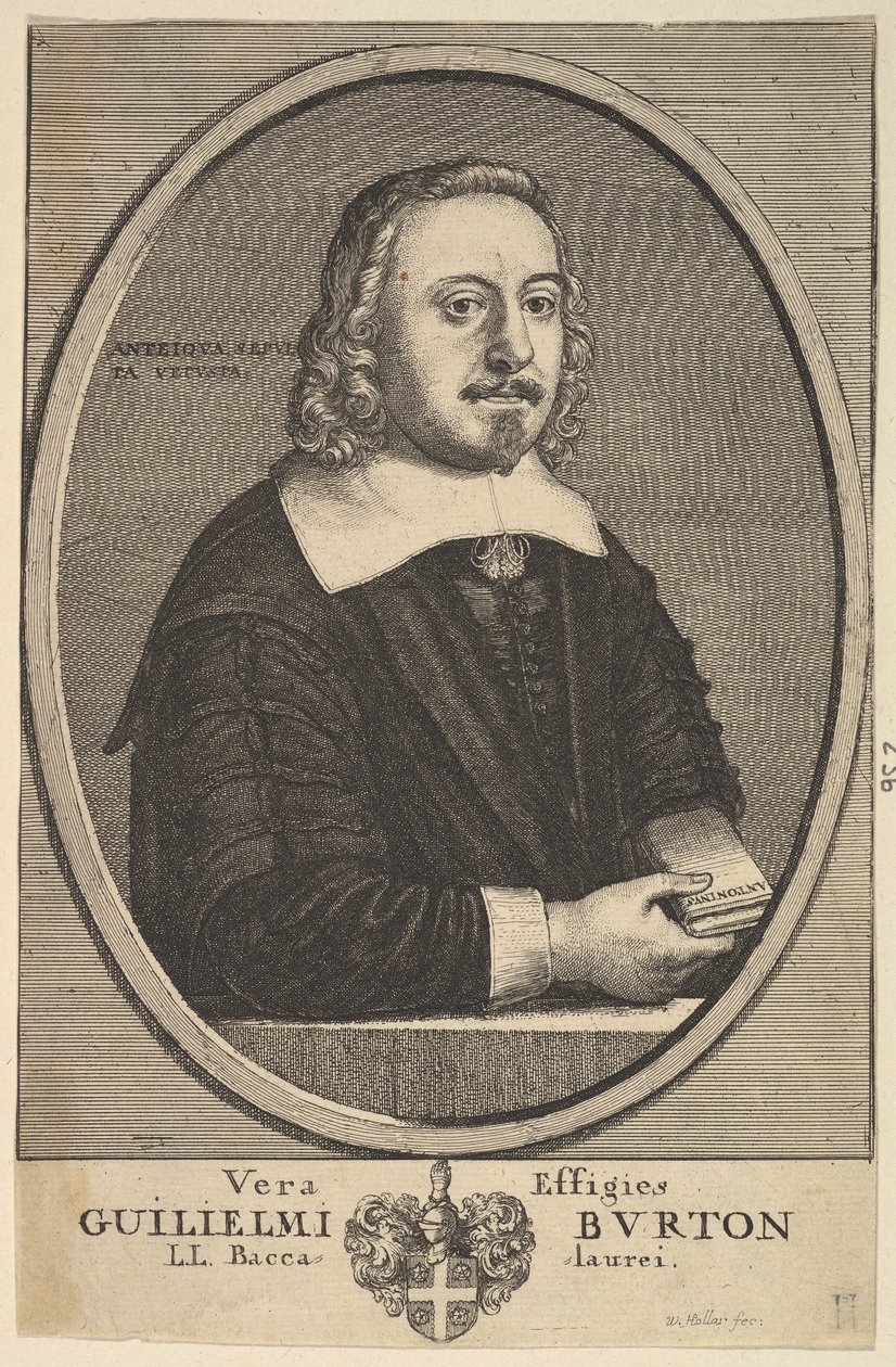 Vera Effigies Guilielmi Burton L.L. Érettségi, 1657-58. alkotó: Wenceslaus Hollar